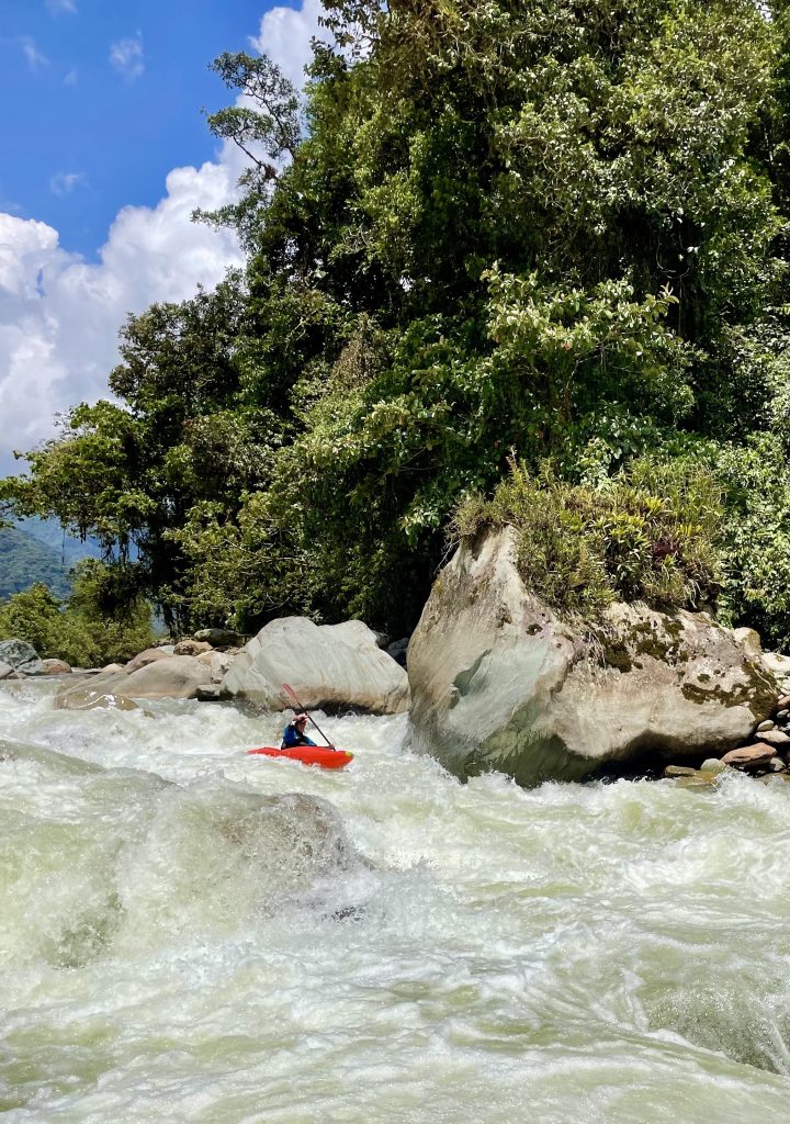 Kayaking in Ecuador. Oyacachi River Ecuador. Ecuador kayaking